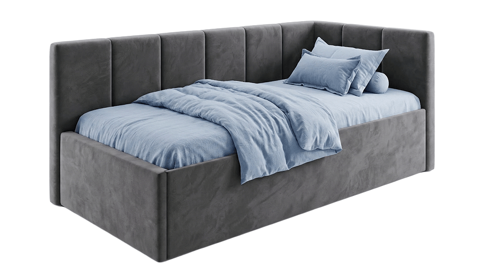 Ліжко Like 90 R Anthracite Cloud 97