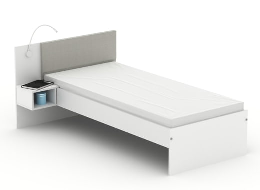 Ліжка з вбудованим столиком і лампою