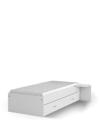 Ліжко 90x200 низьке Young White