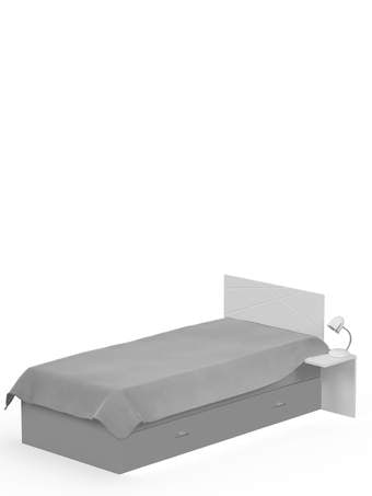 Ліжко 90x200 X Grey