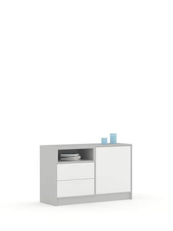 Комод 120-2-45 White Grey