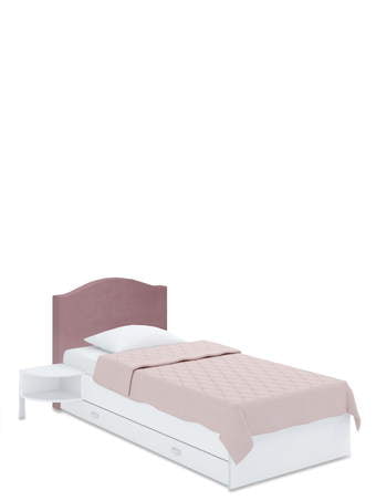 Ліжко з м'яким узголів'ям Bella 90x200 Pink