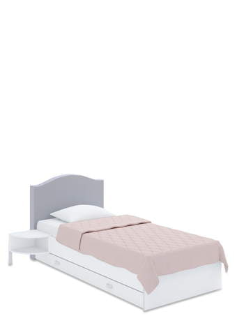 Ліжко з м'яким узголів'ям Bella 90x170 Stone