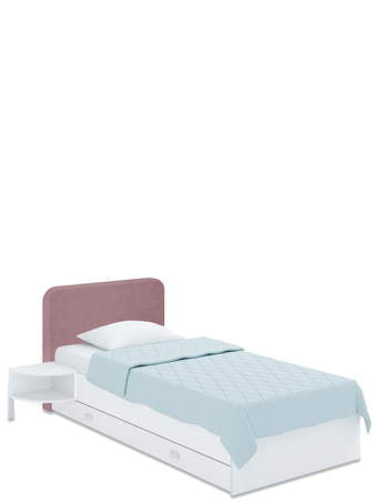 Ліжко з м'яким узголів'ям Soft 120x200 Pink