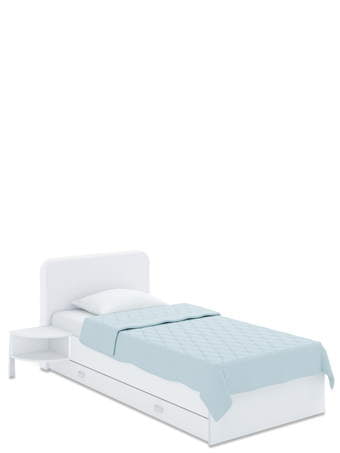 Ліжко з м'яким узголів'ям Soft 90x170 White