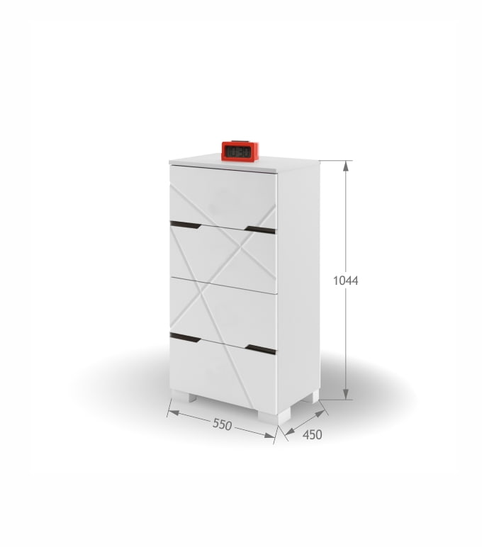 Komoda 55 X White