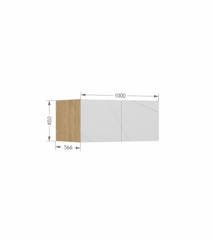 Nadstawka szafy 100 X Oak