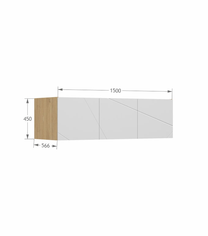 Nadstawka szafy 150 X Oak